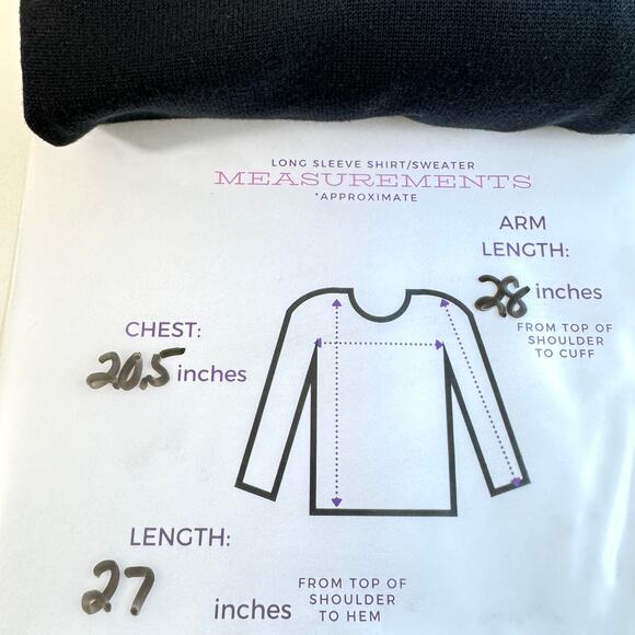 Quacker Factory Womens Knit Sweater Size L Sequin Jewel Beaded Party Black - Picture 8 of 8